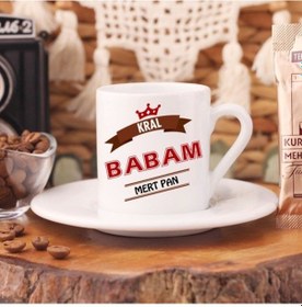 Resim Kral Babam Isimli Türk Kahve Fincanı 