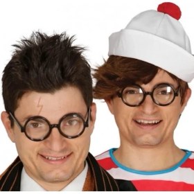 Resim Siyah Çerçeveli Numarasız Camlı Öğrenci Şaka Gözlüğü 1 Adet 