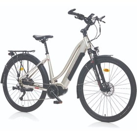 Resim Corelli Sacha-l Elektrikli Kadın Şehir Bisiklet Hd 46cm 28 Jant 9 Gri 