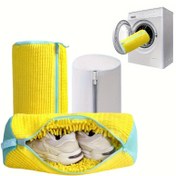 Resim 1 Adet Taşınabilir RV Seyahat Kabarık Lif 360° Dönen Ayakkabı Yıkama Çantası - Makinede Yıkanabilir ve Kurutucuda Kullanılabilen Fermuarlı Tekrar Kullanılabilir Çamaşır Torbası, Spor Ayakkabılara & Ayakkabılara Uygun, RV Aksesuarları, Güvenli Fermuar Kapatma, Yumuşak Kumaş Malzeme, Kurutucu Güvenli, Yer Tasarrufu Sağlayan Çözüm, Güçlendirilmiş Dikişler, Ev Organizatörleri 