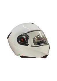 Resim Free-M FR-961 Güneş Vizörlü Çene Açılır Kask Beyaz 