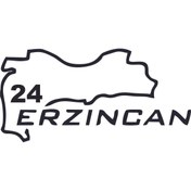 Resim Birim Matbaa ERZİNCAN ŞEHİR HARİTA STİCKER(19X10 CM) 