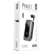Resim Powerway Proset Mikrofonlu Yaka Askılı Şarj Göstergeli Makaralı Bluetooth Kulaklık 