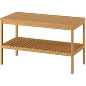 Resim Banyo Mobilyası Ragrund Bank Meridyendukkan Bambu, 77x37 Cm Banyo Tabure 