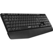 Resim Everest KB-951U Siyah USB Bilek Destekli Q Standart Ofis Klavye 
