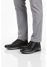 Resim Fosco Siyah Hakiki Deri Erkek Casual Ayakkabı Çok Renkli 