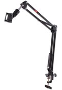 Resim Lastvoice Profesyonel Masa Tipi Mikrofon Standı (35x35 Cm) Telefon Tutucu 