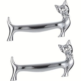 Resim 2 adet Kedi Şeklinde Çatal Tutucu, Yemek Kaşığı Tutucu, Çatal Tutucu, Masa Dekorasyonu için Çatal Tutucu, Keskinlik Temiz Tutma ve Rulo Olma Önleme, Keskinlik Tutucu, Mutfak Aksesuarı, Kaşık Düzenleyici, Masa Kaşığı Tutucu, Çatal Yardımcısı 