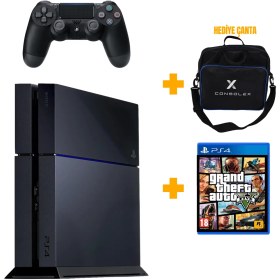 Resim Sony PlayStation 4 Standart 1TB + Tek Kol + GTA 5 Disk Oyun + ConsoleX Çanta (Yenilenmiş) 