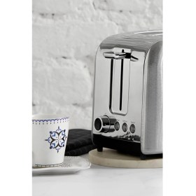 Resim Paslanmaz Çelik Ekmek Kızartma Makinesi, Pratik ve Şık Tasarım 