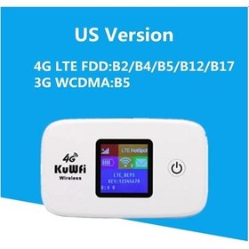 Resim Kuwfi 4g Mobil Yönlendirici 150 Mbps Wirelress Wifi Hotspot Taşınabilir Lte White-us Version Germany 
