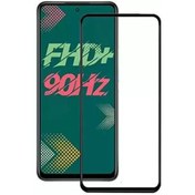 Resim Microcase Infinix Hot 11S Tam Kaplayan Çerçeveli Tempered Ekran Koruyucu - Siyah 
