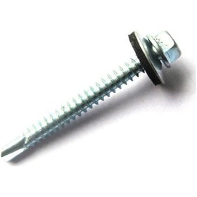 Resim Trapez Panel Çatı Vidası 4.8X19 100'Lü Paket Matkap Uçlu Çatı Vid 