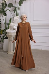 Resim Nissra Ankanoor Taba Balon Kol Taşlı Ferace Anka255017 