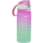 Resim Herevin 1 Lt Çift Renk Boyalı Ölçü Baskılı Matara-pembe 