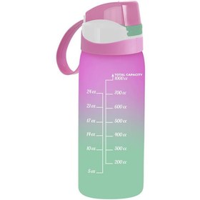 Resim Herevin 1 Lt Çift Renk Boyalı Ölçü Baskılı Matara-pembe 