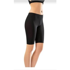 Resim 4018 Kısa Tayt Tekli SiYAH 