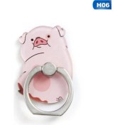 Resim GongtuShop No.6 Tarzı Yeni 8 Sevimli Ördek Domuz Geyik Kurbağa Kedi Alpaka Flamingo Penguen Elma Xr Xs Max Için Akrilik Cep Telefonu Halka Braketi (Yurt Dışından) 