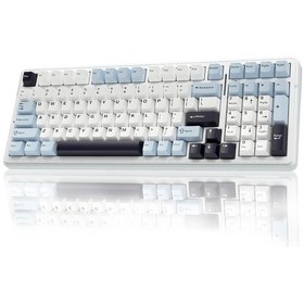 Resim Aula F99 3 Modlu Rgb Hot Swap Mekanik Reaper Switch Kablosuz Makrolu Klavye Lacivert 