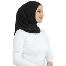 Resim Modish Group Spor Başörtüsü Kadın Hazır Giyim Türban Viskon Eşarp Şal - Siyah Siyah 