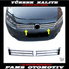 Resim Vw Caddy Krom Ön Panjur 2 Prç. 2010-2015 Arası P.Çelik 