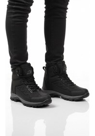 Resim Siyah İçi Kürklü Soğuğa Dirençli Kaymaz Taban Unisex Outdoor Bot 980 G Siyah 