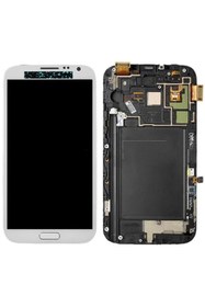 Resim Genel Markalar Samsung Galaxy Note 2 GT-N7100 Lcd Ekran Dokunmatik Çıtalı Beyaz 