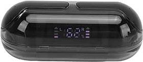 Resim Çeviri Kulakiçi, Stereo Ses Tercüman Kulaklık 144 Dil Hızlı Dijital Güç Ekranı Müzik Için Gürültü Azaltma (BLACK) 