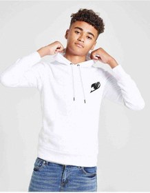 Resim Tail Blue Freez Baskılı Unisex Çocuk Kapüşonlu Beyaz Sweatshirt Beyaz 