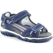 Resim Hakiki Deri Lacivert Cırtlı Erkek Çocuk Outdoor Sandalet (463744401) Lacivert 