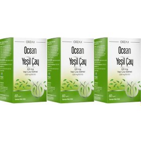 Resim Ocean Yeşil Çay Eki 3 x 60 Kapsül 