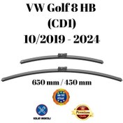 Resim Vw Golf 8 Hb Hatchback Cd1 2019 2020 2021 2022 2023 2024 Uyumlu Ön Cam Muz Tipi Silecek Süpürgesi Seti 650/450mm Silbak 