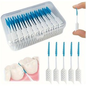 Resim Willowhaven 200 Adet Mavi Diş İpi - Yumuşak Silikon İnterdental Fırça, Etkili Temizlik Ve Hassas Diş Etleri İçin 