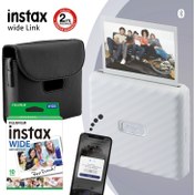 Resim Instax Wide Link Beyaz Akıllı Yazıcı + Çantalı 