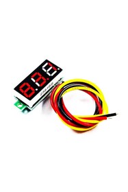 Resim TLS Robotik 0.28 Inch Dc 0-100v 3 Kablolu Kırmızı Mini Dijital Voltmetre Ekran Modülü 