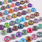 Resim 30 adet Bohem Stili Cam Boncuklar, 10mm Karışık Renkli İridyum Dekoratif Boncuklar, DIY Takı Yapımı, Yaratıcı El Sanatları ve Boho Dekor için 