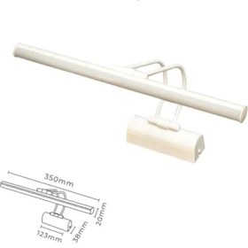 Resim Ayna Üstü LED Banyo Aplik Duvar Ayna Resim Tablo 6W Gün Işığı LED Banyo Apliği Flüt LED Aplik (Beyaz) 