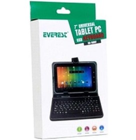 Resim Everest Kb-tab07 Siyah 7" Mini+micro Usb Tr. Q Klavye + Kılıf 