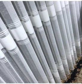 Resim Tül Perde Sofya Desen W011466,802 Keten Zemin Kırışma Yapmaz Ekru 