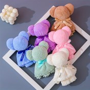 Resim 20 adet-10 Set/12 adet-6 Set Sevimli Ayı Havlu Hediye Seti ile Şeffaf Çanta - Sevgililer Günü, Düğünler, Doğum Günleri, Anneler Günü ve Noel Partisi Hediyeleri için İdeal, Yıkama Bezleri 