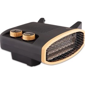 Resim Raks Elektrikli Fanlı Isıtıcı 2000 Watt Kahverengi Akıllı Tasarım ile Etkili Isıtma 