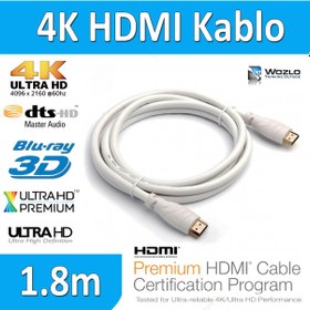 Resim 4K Hdmi Kablo 1.8M Metre Ultra Hd 4K 60Hz 2160P High Speed Kablo 