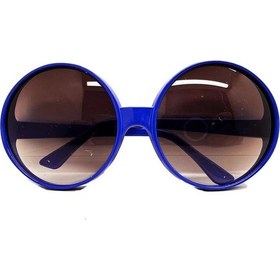 Resim Yuvarlak Yeşilçam 80 Li 90 Lı Yıllar Parti Gözlüğü Retro Mavi Renk 1 