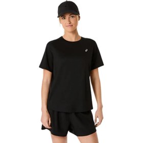 Resim Asics Core Top Kadın Siyah Koşu Tişört 