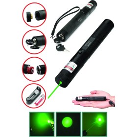 Resim Şarjlı Yeşil Lazer Pointer 100 Mw (4887) 