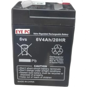 Resim Eyepc 6VOLT 4 Amper Kuru Bakımsız Akü 