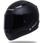 Resim LS2 Rapid Mat Siyah Kask Siyah Vizörlü 