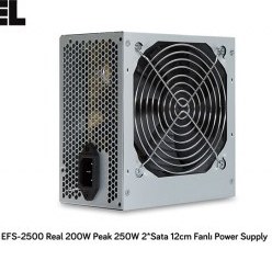 Resim Eyfel Efs-2500, 250w Peak, 12cm Fan, Atx, Power Supply (PSU) 