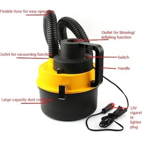 Resim Qyouth Vakumu Tüyleri, Taşınabilir Springsun Nozul+hortum Islak/kuru Yüksek Emiş Güçlü El Çoklu Araç 2300pa 12v 