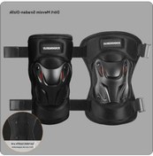 Resim Tongxida Bisiklet Motosiklet Elektrikli Araç Dört Mevsim Dirsek Koruyucuları Siyah Siyah 